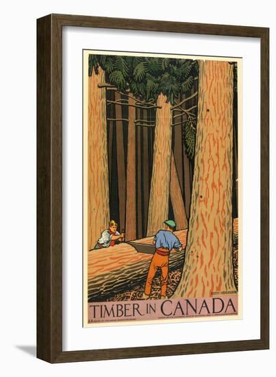 Timber in Canada-Keith Henderson-Framed Giclee Print