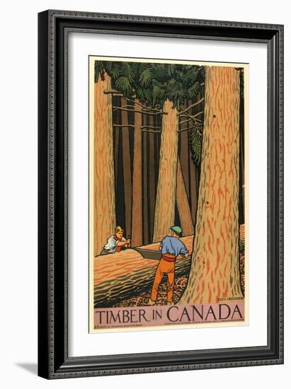 Timber in Canada-Keith Henderson-Framed Giclee Print