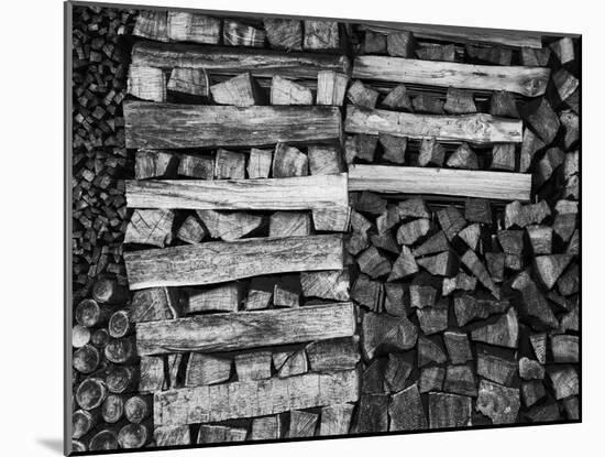 Timber Stockpile-Michael Banks-Mounted Giclee Print