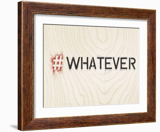 Timber Talk - Whatever-Tom Frazier-Framed Giclee Print