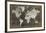 Timber World Map-Rufus Coltrane-Framed Giclee Print