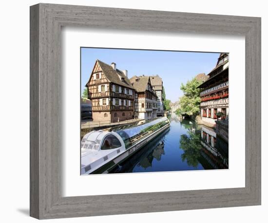 Timbered Buildings, La Petite France Canal, Strasbourg, Alsace, France-Miva Stock-Framed Photographic Print