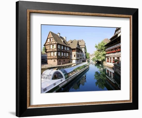 Timbered Buildings, La Petite France Canal, Strasbourg, Alsace, France-Miva Stock-Framed Photographic Print