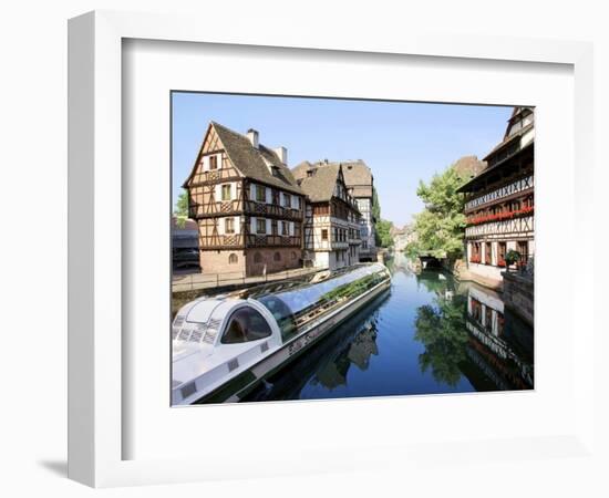 Timbered Buildings, La Petite France Canal, Strasbourg, Alsace, France-Miva Stock-Framed Photographic Print