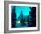 Timberline Lodge at Night in the Snow, Oregon Cascades, USA-Janis Miglavs-Framed Photographic Print