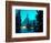 Timberline Lodge at Night in the Snow, Oregon Cascades, USA-Janis Miglavs-Framed Photographic Print