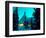 Timberline Lodge at Night in the Snow, Oregon Cascades, USA-Janis Miglavs-Framed Photographic Print