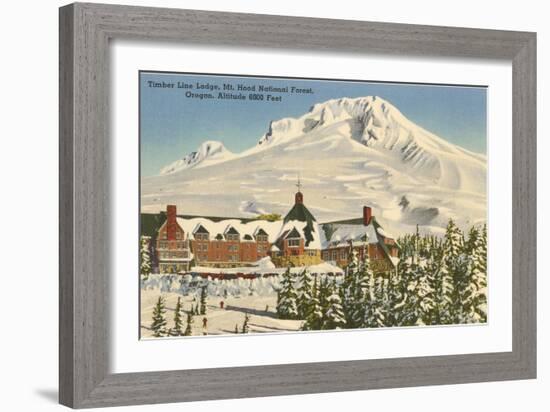 Timberline Lodge, Mt. Hood, Oregon-null-Framed Premium Giclee Print