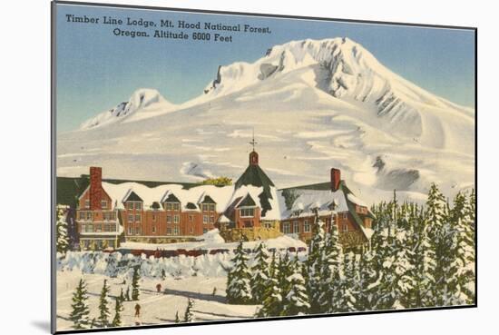 Timberline Lodge, Mt. Hood, Oregon-null-Mounted Art Print