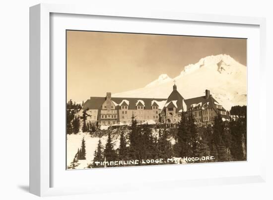 Timberline Lodge, Mt. Hood, Oregon-null-Framed Art Print