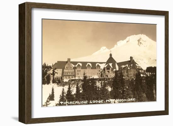 Timberline Lodge, Mt. Hood, Oregon-null-Framed Premium Giclee Print