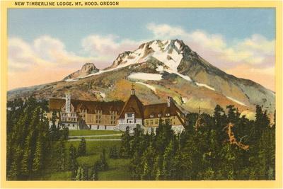 'Timberline Lodge, Mt. Hood, Oregon' Art Print | Art.com