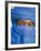 Timbuktu, the Eyes of a Tuareg Man in His Blue Turban at Timbuktu, Mali-Nigel Pavitt-Framed Photographic Print