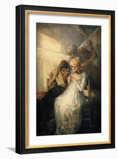 Time, also Called the Old Women-Francisco de Goya-Framed Giclee Print