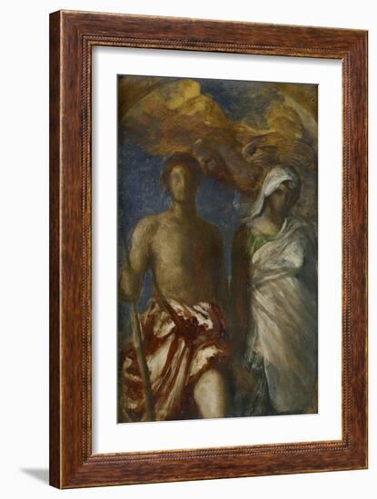 Time and Death, C. 1868-George Frederick Watts-Framed Giclee Print