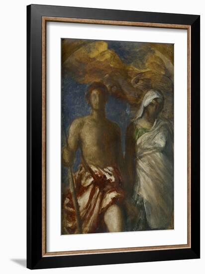 Time and Death, C. 1868-George Frederick Watts-Framed Giclee Print