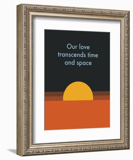 Time And Space Sun-null-Framed Art Print