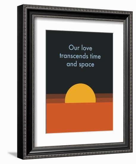 Time And Space Sun-null-Framed Art Print