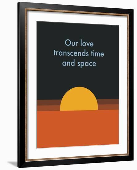 Time And Space Sun-null-Framed Art Print