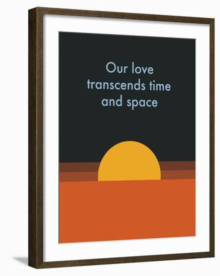 Time And Space Sun-null-Framed Art Print