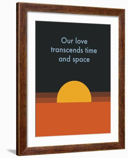 Time And Space Sun-null-Framed Art Print