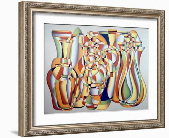 Time and the Abstract Truth, Lapis Orange-Brian Irving-Framed Giclee Print