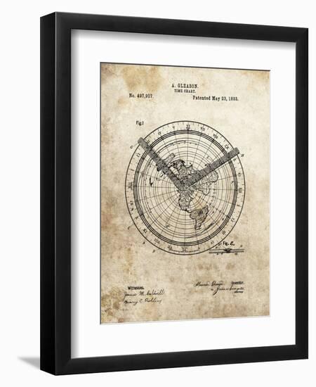 Time Chart, 1893-Dan Sproul-Framed Art Print