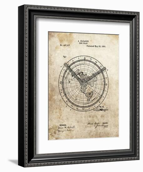 Time Chart, 1893-Dan Sproul-Framed Art Print