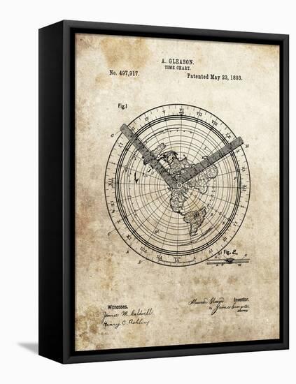 Time Chart, 1893-Dan Sproul-Framed Stretched Canvas