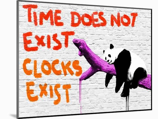 Time does not exist-Masterfunk collective-Mounted Giclee Print