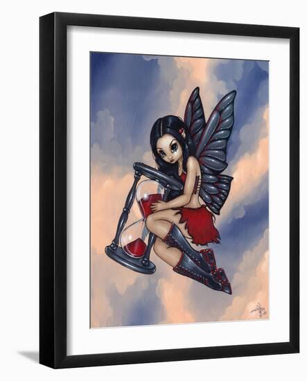 Time Flies - Hourglass Fairy-Jasmine Becket-Griffith-Framed Art Print