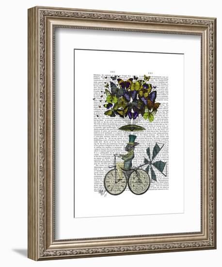 Time Flies Rabbit-Fab Funky-Framed Art Print