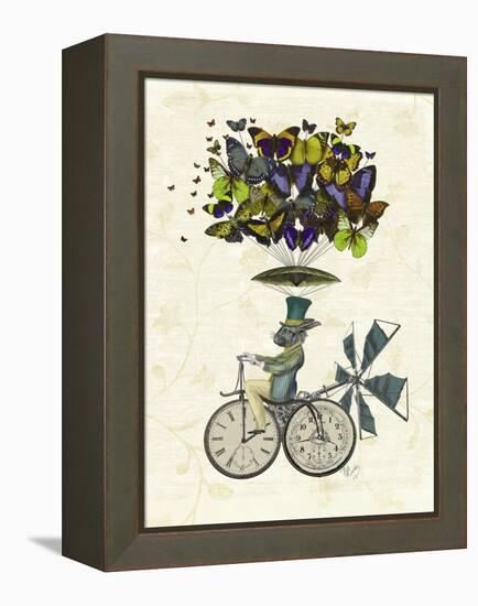 Time Flies Rabbit-Fab Funky-Framed Stretched Canvas