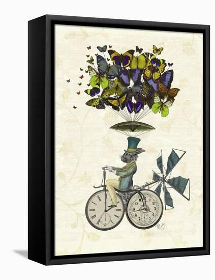 Time Flies Rabbit-Fab Funky-Framed Stretched Canvas