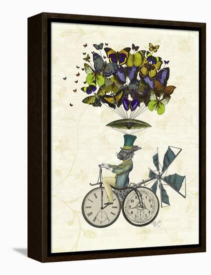 Time Flies Rabbit-Fab Funky-Framed Stretched Canvas