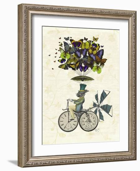 Time Flies Rabbit-Fab Funky-Framed Art Print