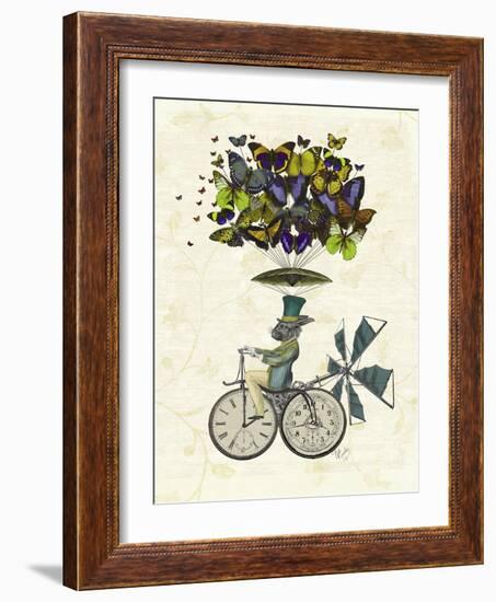 Time Flies Rabbit-Fab Funky-Framed Art Print