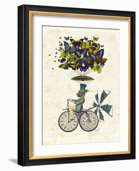 Time Flies Rabbit-Fab Funky-Framed Art Print