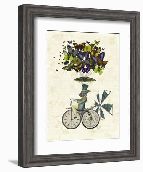 Time Flies Rabbit-Fab Funky-Framed Art Print