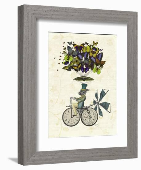 Time Flies Rabbit-Fab Funky-Framed Art Print