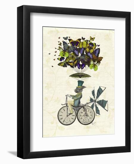 Time Flies Rabbit-Fab Funky-Framed Art Print