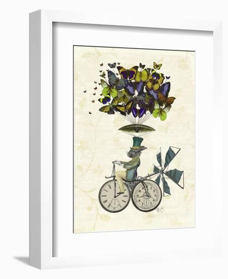 Time Flies Rabbit-Fab Funky-Framed Art Print