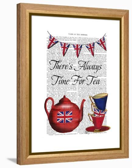 Time for Tea-Fab Funky-Framed Stretched Canvas