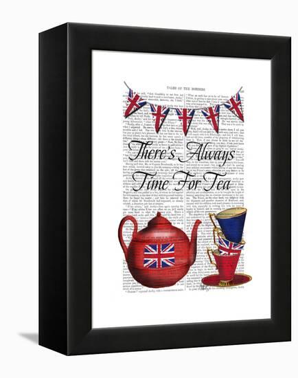 Time for Tea-Fab Funky-Framed Stretched Canvas