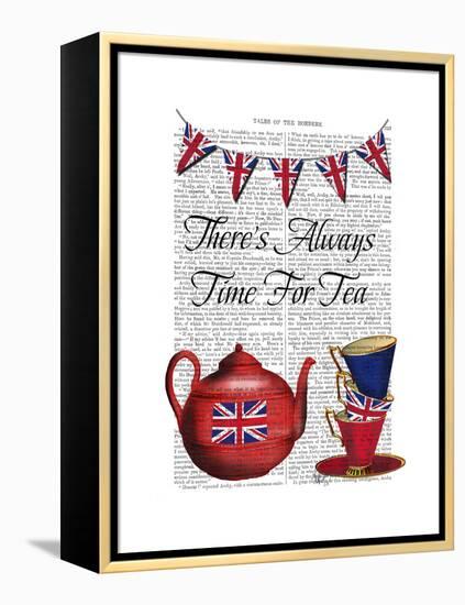 Time for Tea-Fab Funky-Framed Stretched Canvas