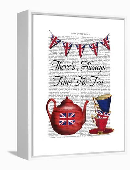 Time for Tea-Fab Funky-Framed Stretched Canvas
