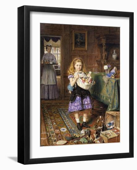 Time for Tea-George Goodwin Kilburne-Framed Giclee Print