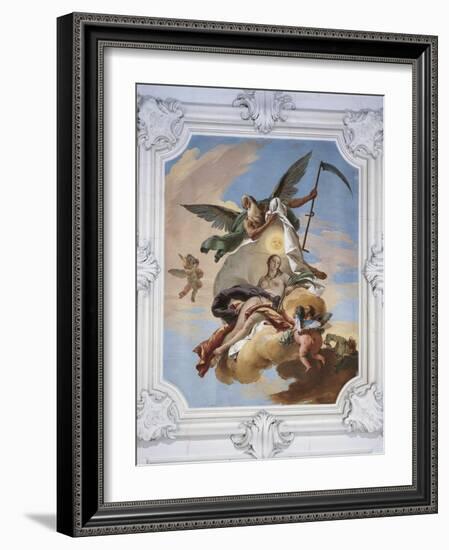 Time Hunting Envy and Discovering Truth-Giovanni Battista Tiepolo-Framed Giclee Print