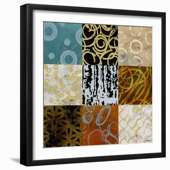 Time In Graphic I-Bridges-Framed Giclee Print