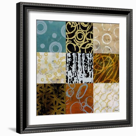 Time In Graphic I-Bridges-Framed Giclee Print